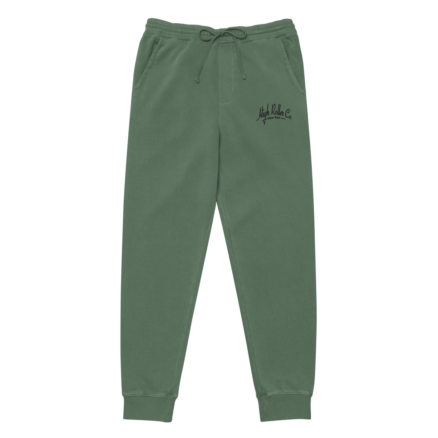 High Roller Co. Pigment-Dyed Embroidered Arc Logo Sweatpants